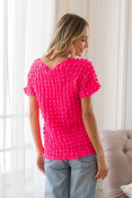 Load image into Gallery viewer, Sew In Love Bubble Textured Round Neck Short Sleeve T-Shirt
