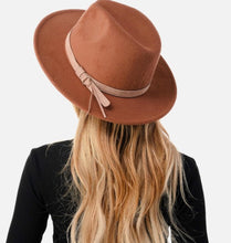 Load image into Gallery viewer, Brown Fedora Hat
