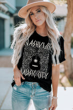 Load image into Gallery viewer, Nashville Graphic Cuffed Sleeve Tee
