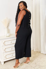 Load image into Gallery viewer, Double Take Buttoned Round Neck Tank and Wide Leg Pants Set
