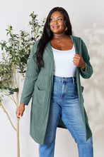 Load image into Gallery viewer, Basic Bae Full Size Ribbed Open Front Long Sleeve Cardigan
