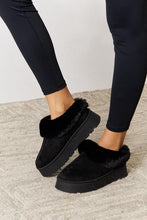 Load image into Gallery viewer, Legend Footwear Furry Chunky Platform Ankle Boots
