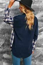 Load image into Gallery viewer, Double Take Plaid Two Tone Corduroy Shacket
