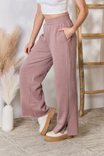 Load image into Gallery viewer, High Waist Slit Wide Leg pants
