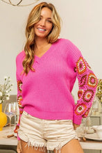 Load image into Gallery viewer, Crochet Long Sleeve Sweater
