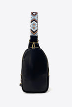 Load image into Gallery viewer, Patterned Adjustable Strap Leather Sling Bag
