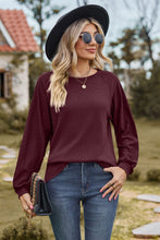 Load image into Gallery viewer, Round Neck Raglan Sleeve Sweatshirt
