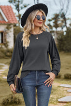 Load image into Gallery viewer, Round Neck Raglan Sleeve Sweatshirt
