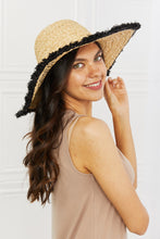 Load image into Gallery viewer, Sunshine Straw Fringe Hat
