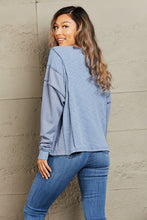 Load image into Gallery viewer, Understand Me Full Size Oversized Henley Top

