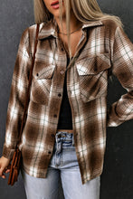 Load image into Gallery viewer, Brown Plaid Shirt
