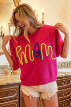 Load image into Gallery viewer, MOM Contrast Round Neck Sweater
