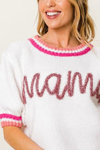 Load image into Gallery viewer, MAMA Short Sleeve Sweater
