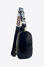 Load image into Gallery viewer, Patterned Adjustable Strap Leather Sling Bag
