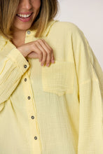 Load image into Gallery viewer, Zenana Texture Button Up Raw Hem Long Sleeve Shirt
